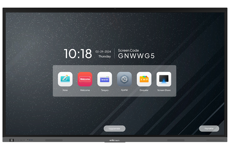 Nova 5 Max Plus akıllı tahta ön görünüm